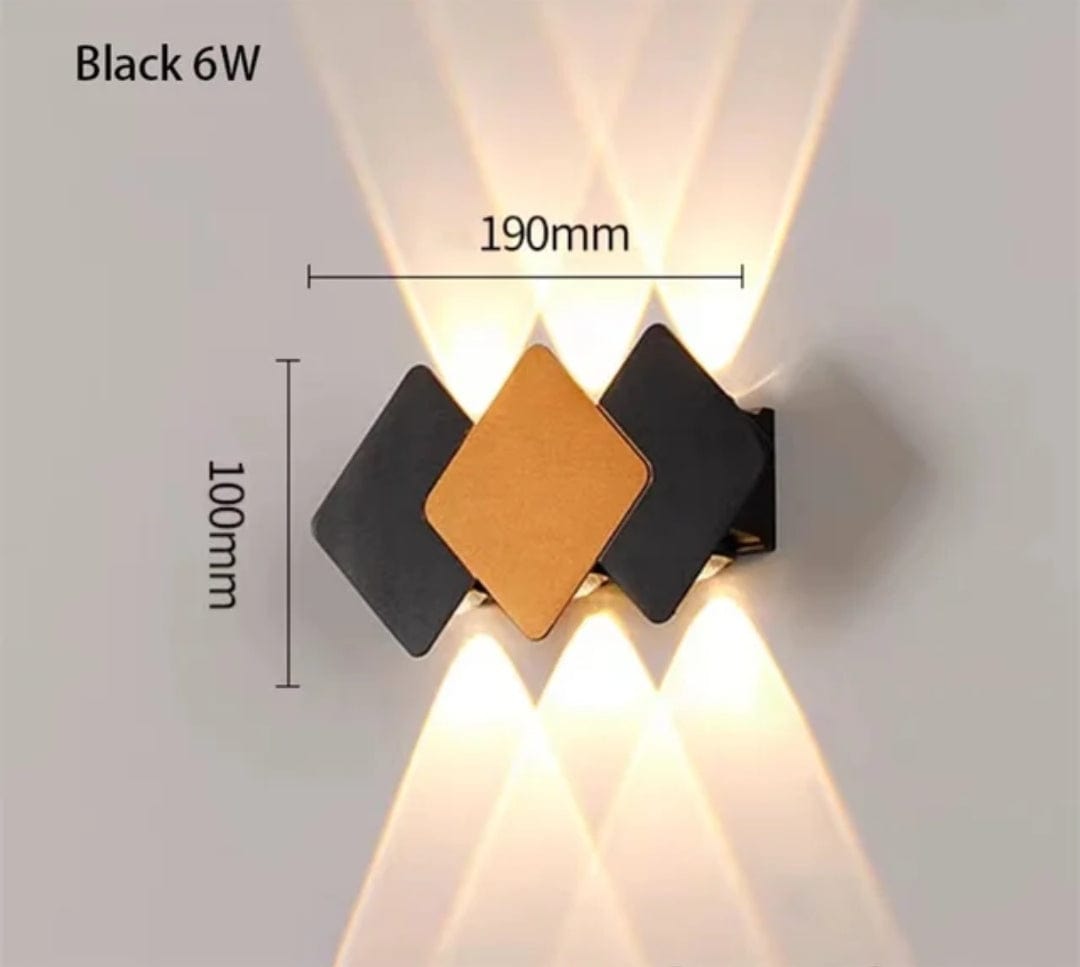 Applique murale twin noire