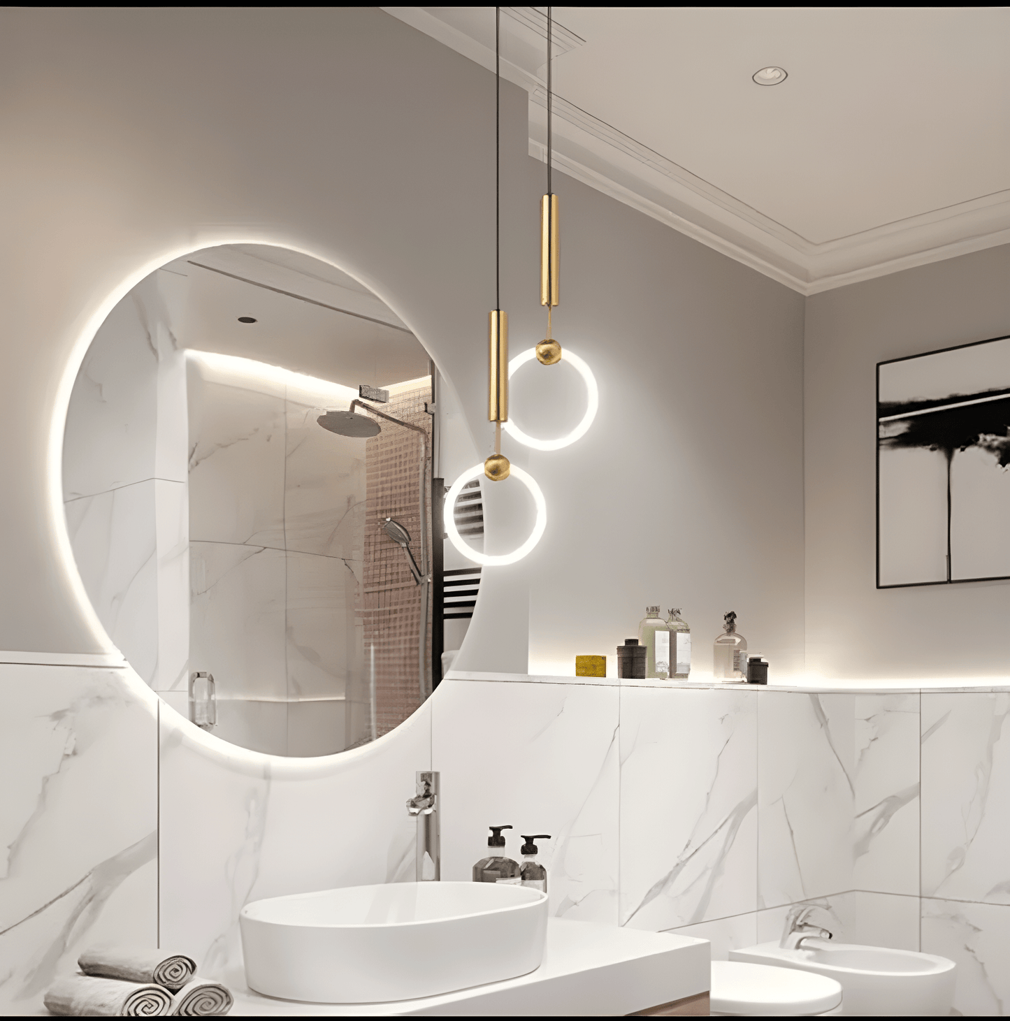 Suspension cercle LED