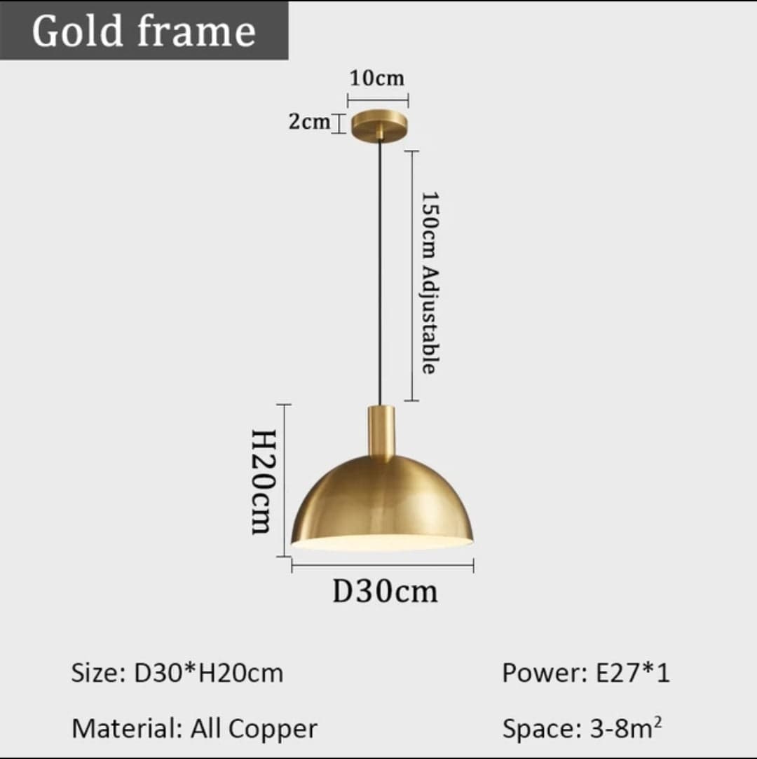 Suspension MOUL Gold