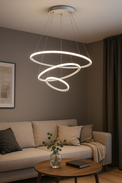 SUSPENSION WIDE LED GRIS