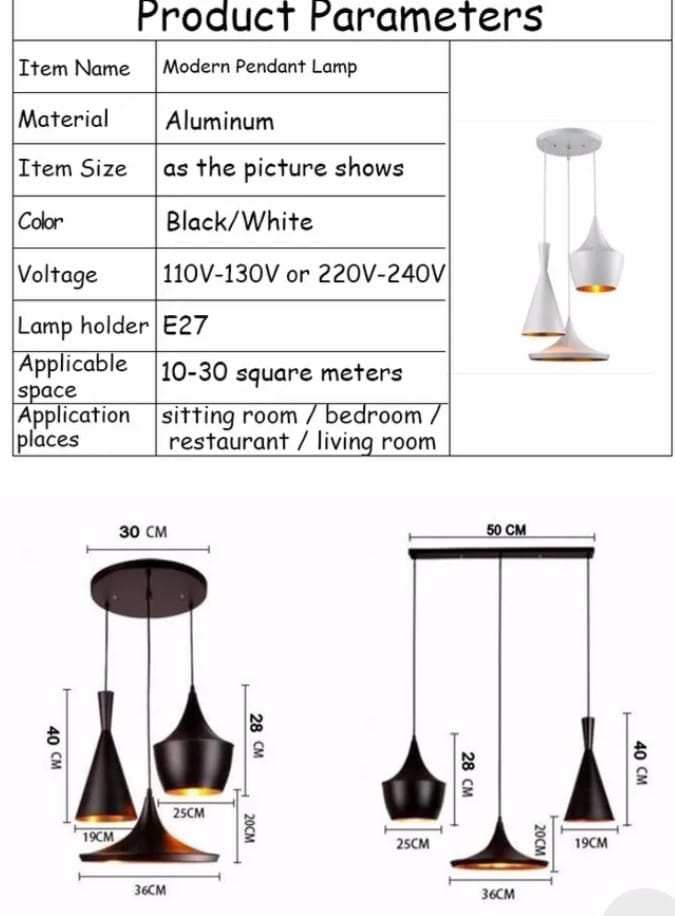 Suspenssion LEA Black