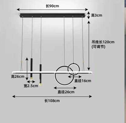 Suspension ALPE LED GD