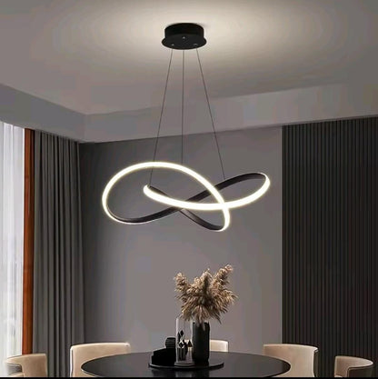 SUSPENSION SPIRAL LED NOIR