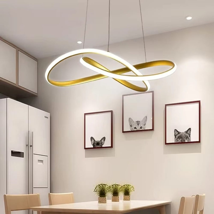 SUSPENSION SPIRAL LED GOLD